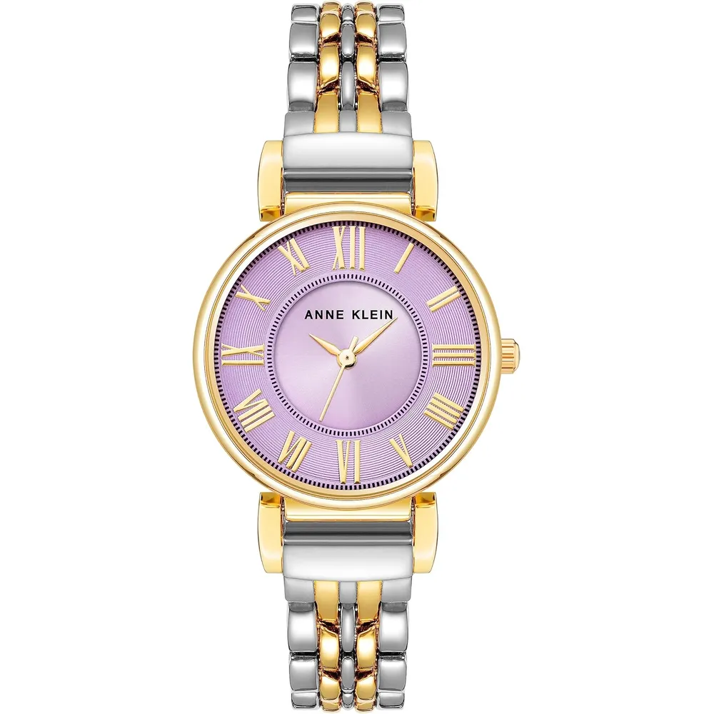Anne Klein AK/2159SVSV reloj para mujer | 30 mm - Dorado/Plata/Malva
