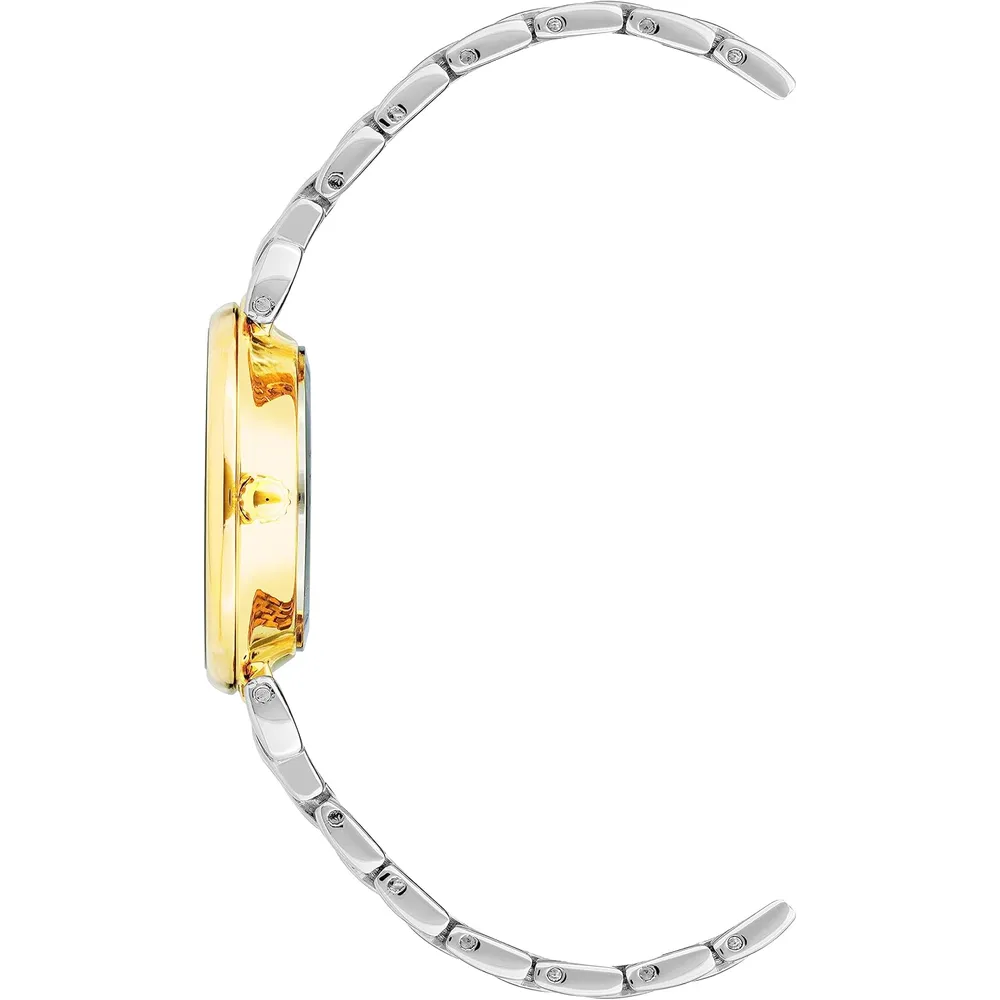 Anne Klein AK/2159SVSV reloj para mujer | 30 mm - Dorado/Plata/Malva