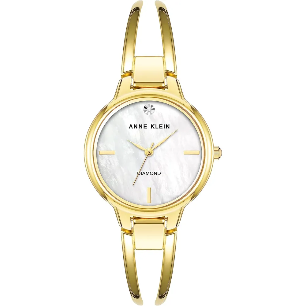 Anne Klein AK/2626PKGB reloj femenino | 30 mm - Dorado/blanco