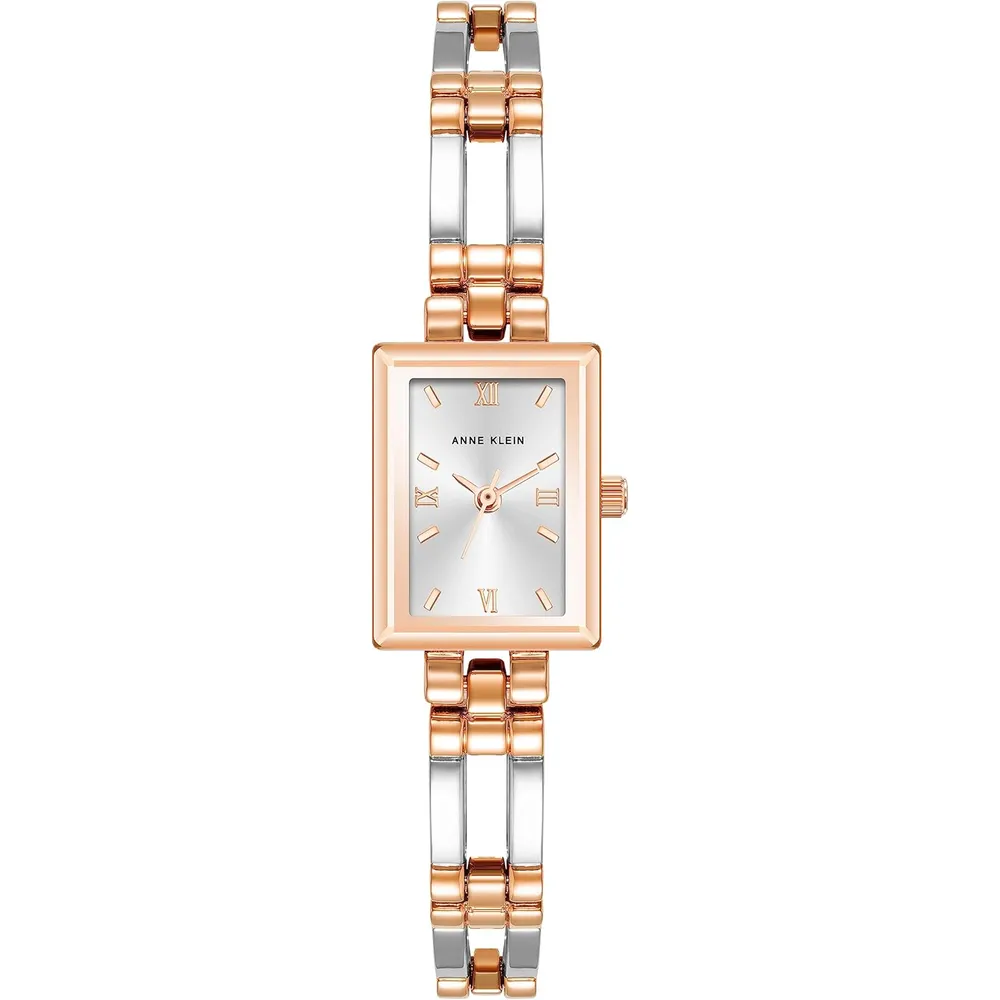 Anne Klein 10/4899SVTT reloj clásico para mujer | 16 mm - Plateado/Oro rosa