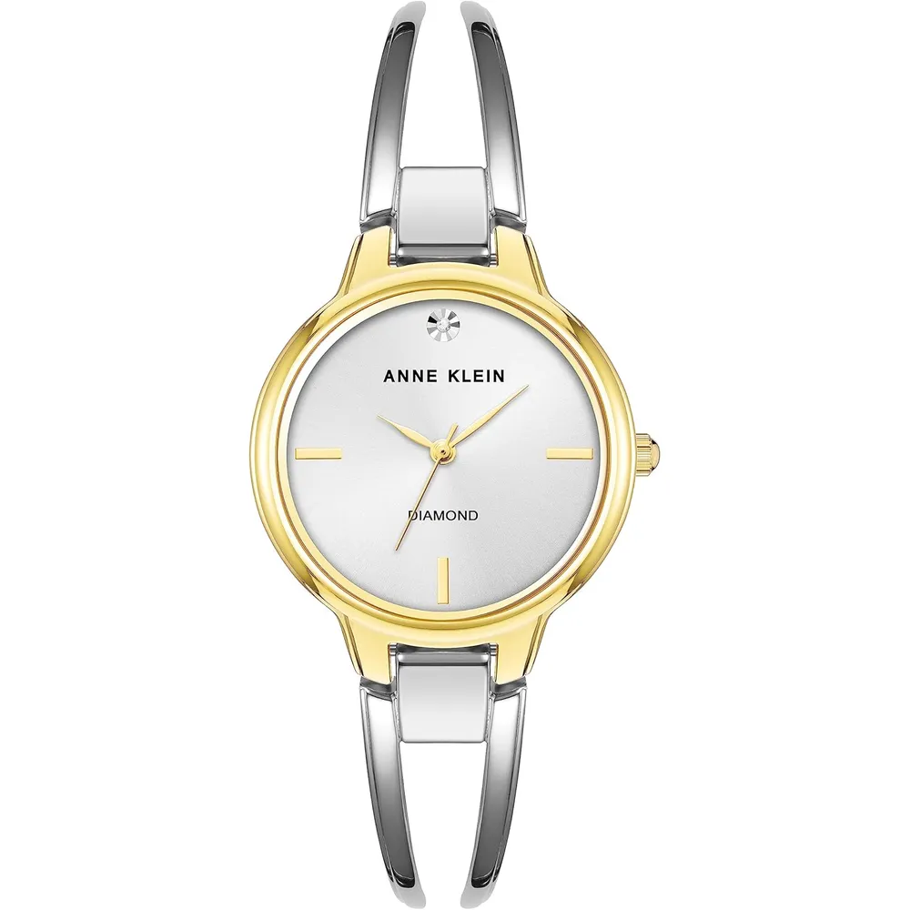 Anne Klein AK/2626PKGB reloj femenino | 30 mm - Plateado/Dorado
