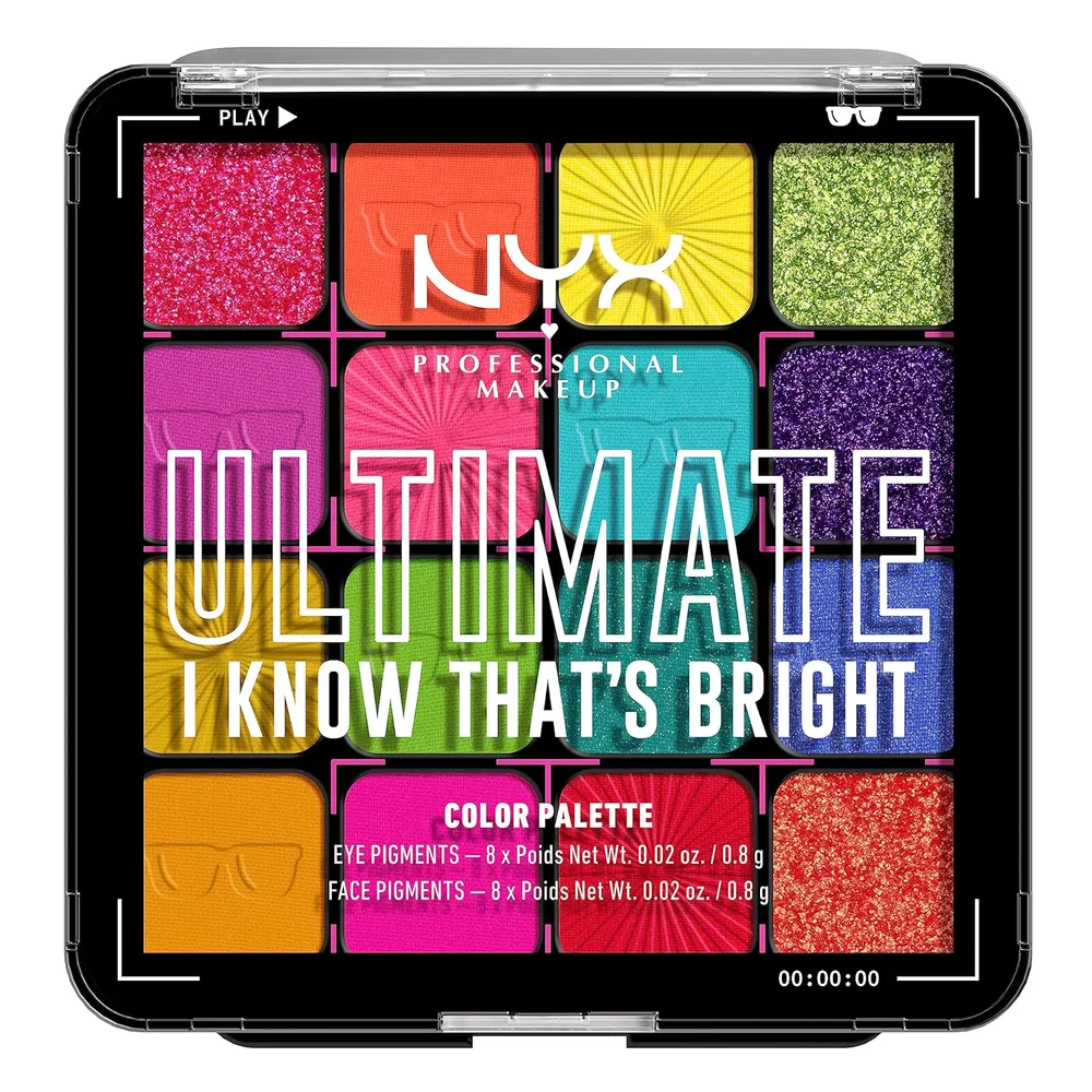 PALETA DE SOMBRAS NYX ULTIMATE SHADOW I KNOW THAT’S BRIGHT