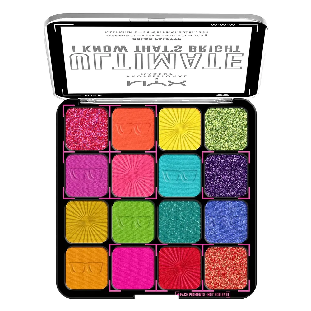 PALETA DE SOMBRAS NYX ULTIMATE SHADOW I KNOW THAT’S BRIGHT