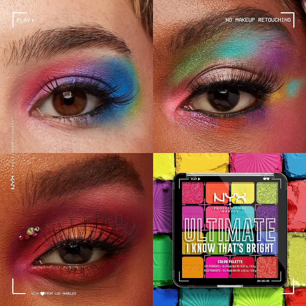 PALETA DE SOMBRAS NYX ULTIMATE SHADOW I KNOW THAT’S BRIGHT