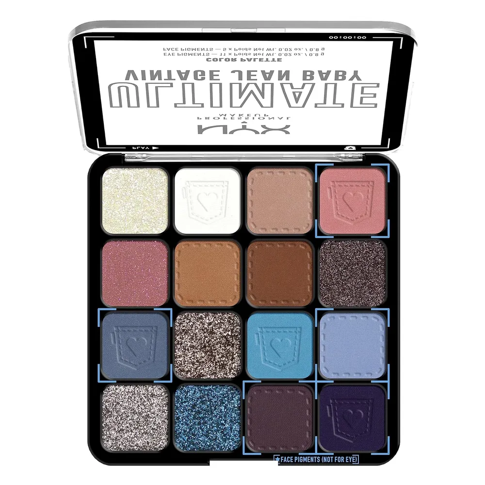 NYX Ultimate Shadow Paleta de Sombras | Vintage Jean Baby