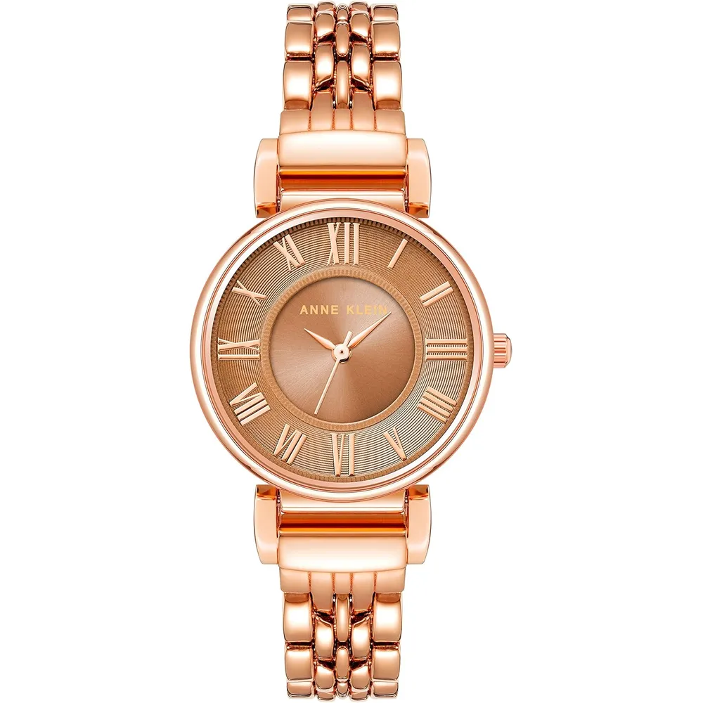 Anne Klein AK/2159SVSV reloj para mujer | 30 mm - Oro Rosa/ Marrón