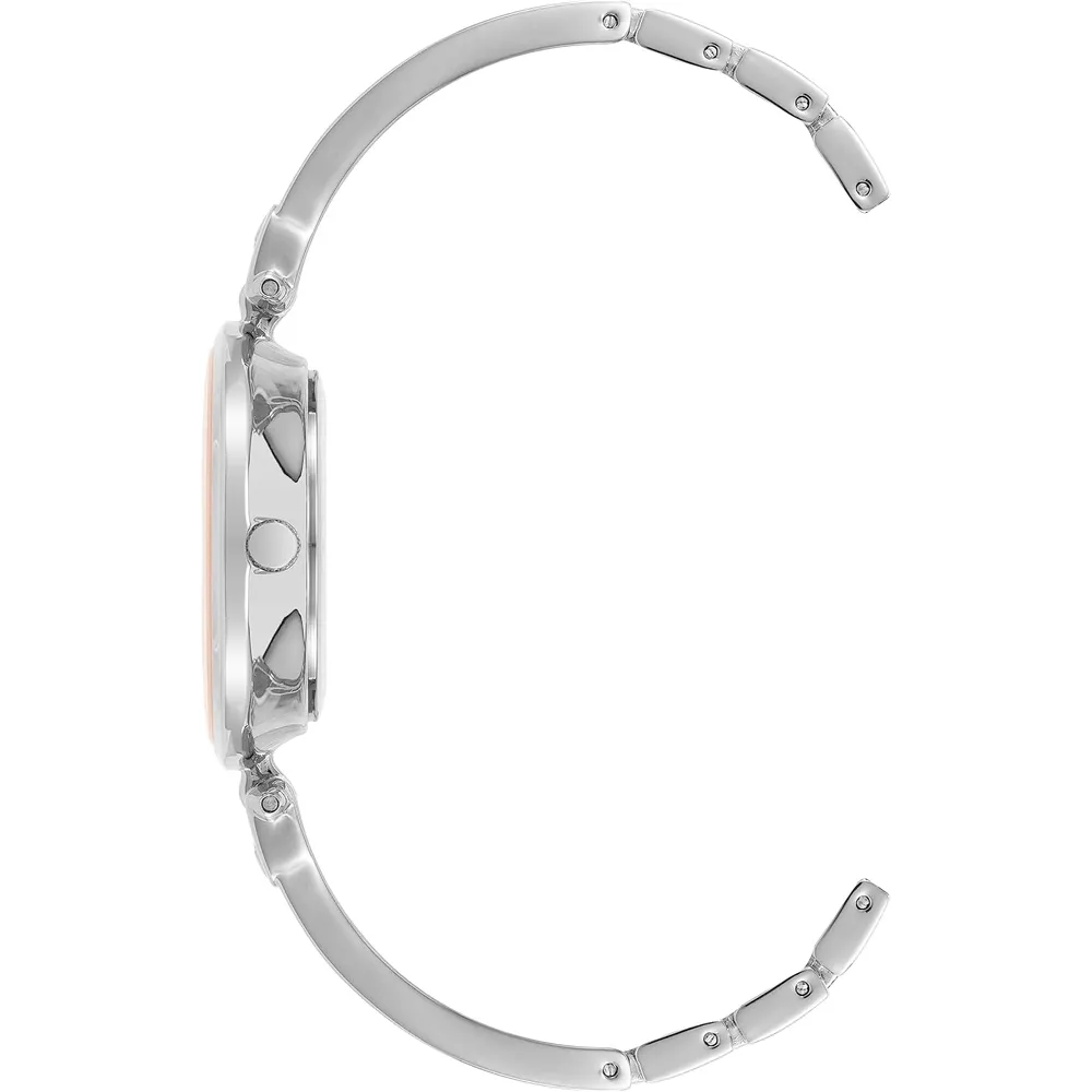 Anne Klein AK/2512LPGB reloj para mujer con diamante auténtico | 34 mm - Rosa rubor/plateado