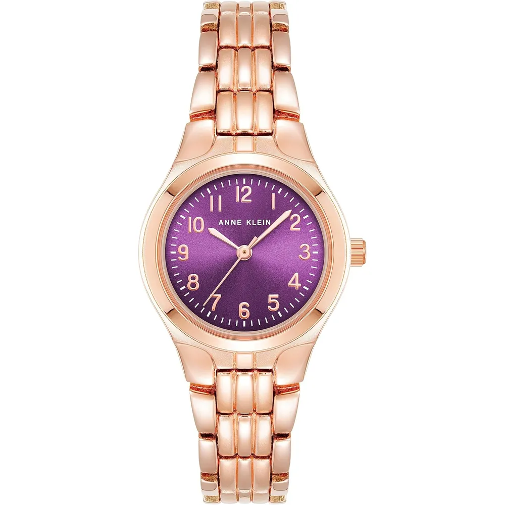 Anne Klein 10/5491SVTT reloj para mujer con diseño tipo pulsera | 27 mm - Oro rosa/malva