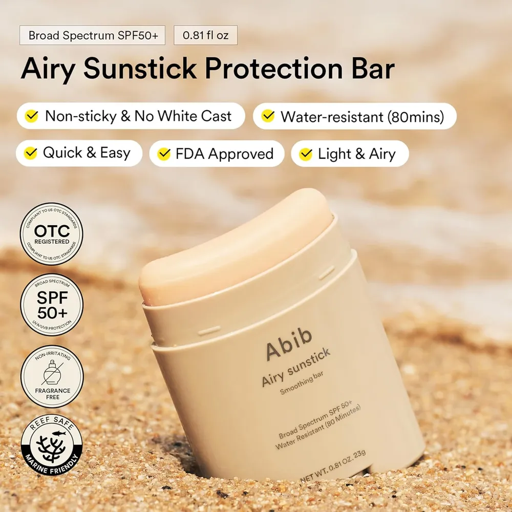 Barra de protección solar facial Abib de 0.81 oz / 23 g | Fairy