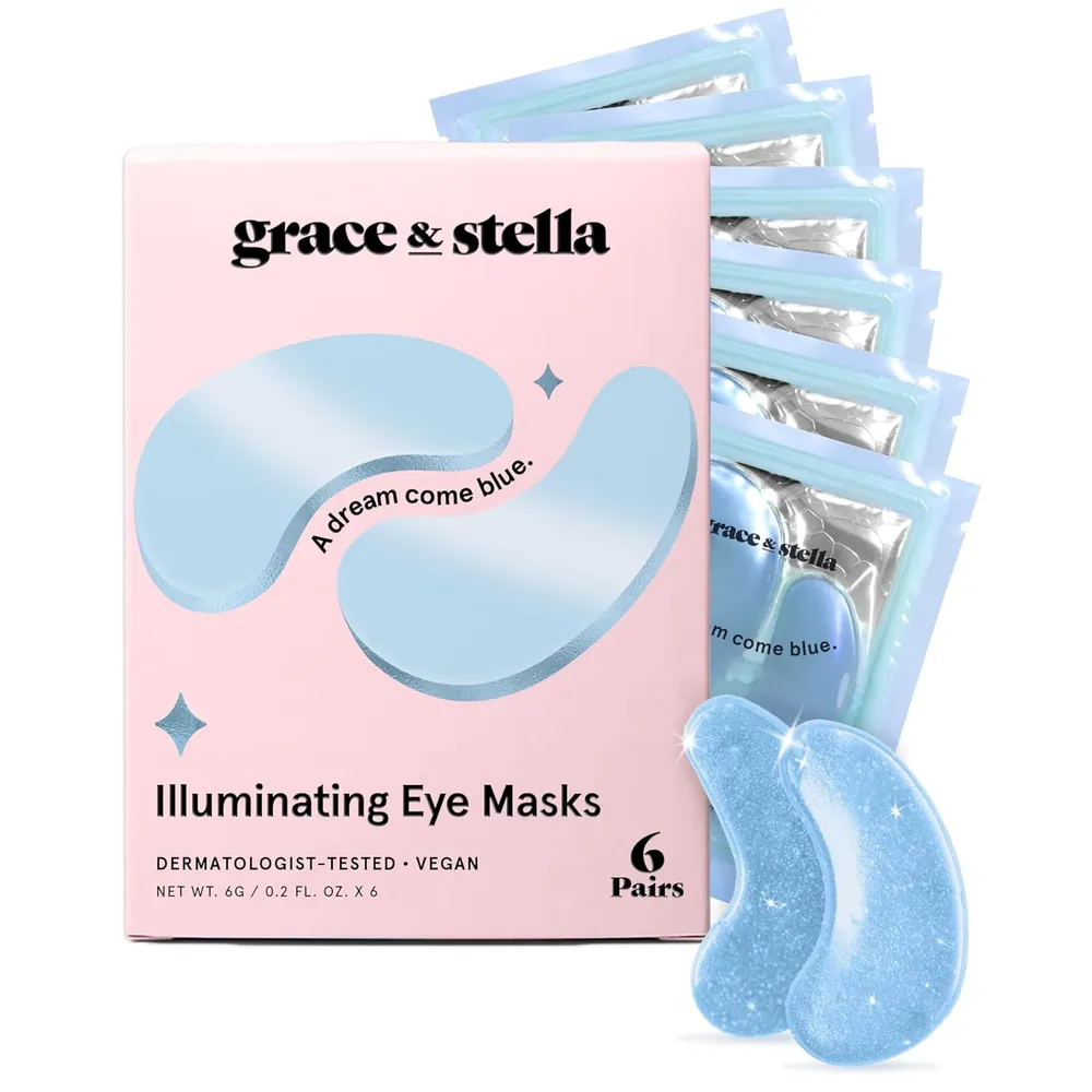 Mascarilla contorno de ojos 6 pares Grace & Stella | Azul