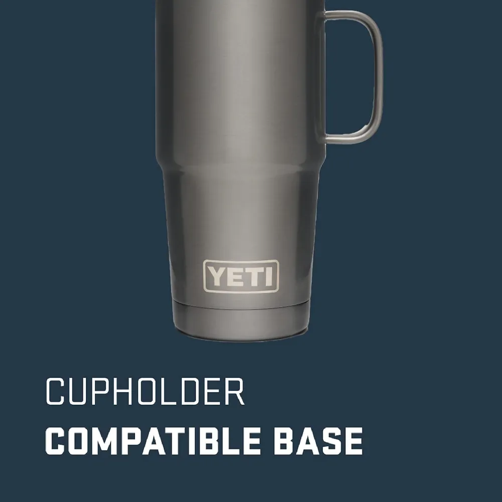 YETI Rambler Vaso de 20 oz de acero inoxidable y tapa Stronghold color gris oscuro