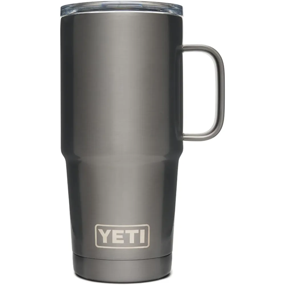 YETI Rambler Vaso de 20 oz de acero inoxidable y tapa Stronghold color gris oscuro
