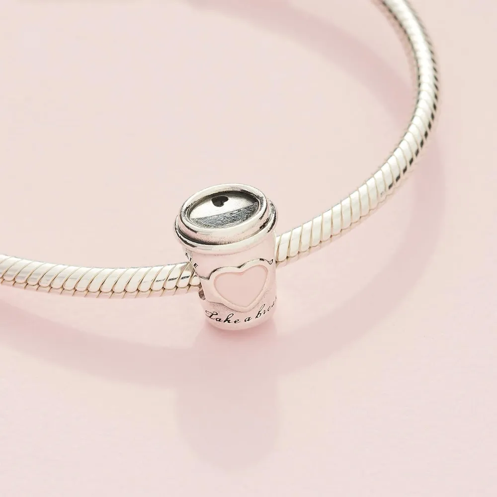 Pandora charm Take a Break Coffee Cup | Plata