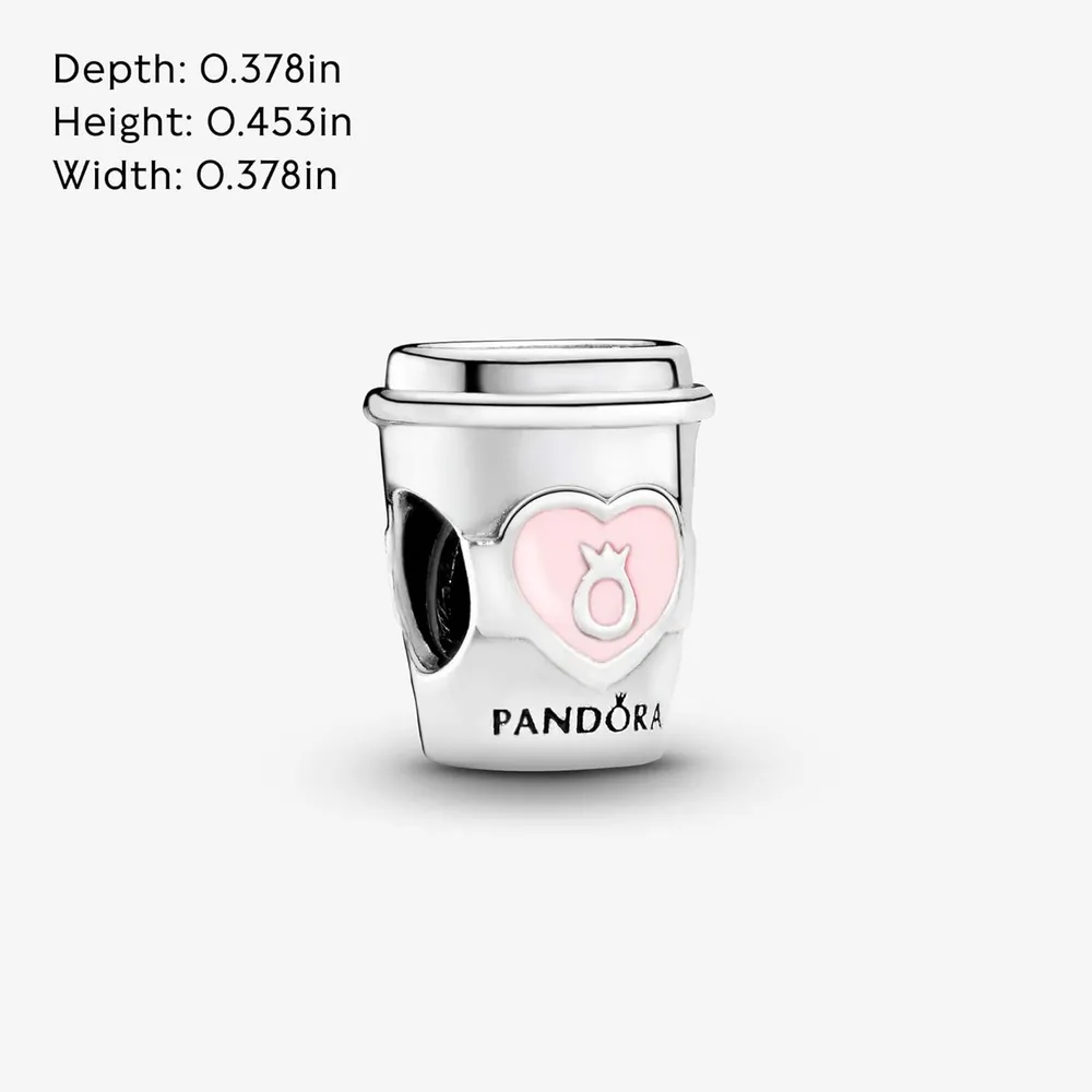 Pandora charm Take a Break Coffee Cup | Plata