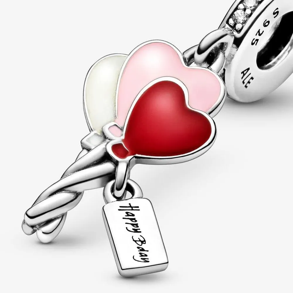 Pandora charm Happy Birthday | Plata / Esmalte