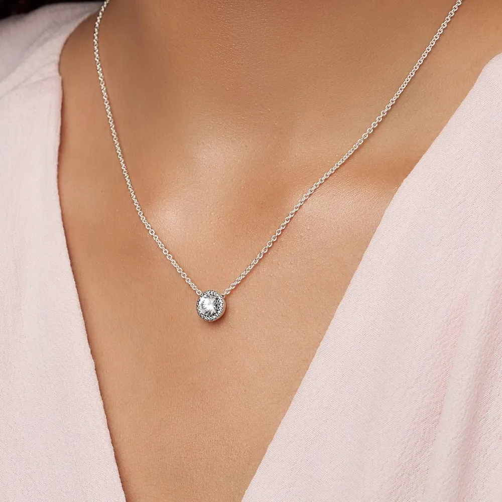 Pandora collar halo brillante 45 cm | Plata
