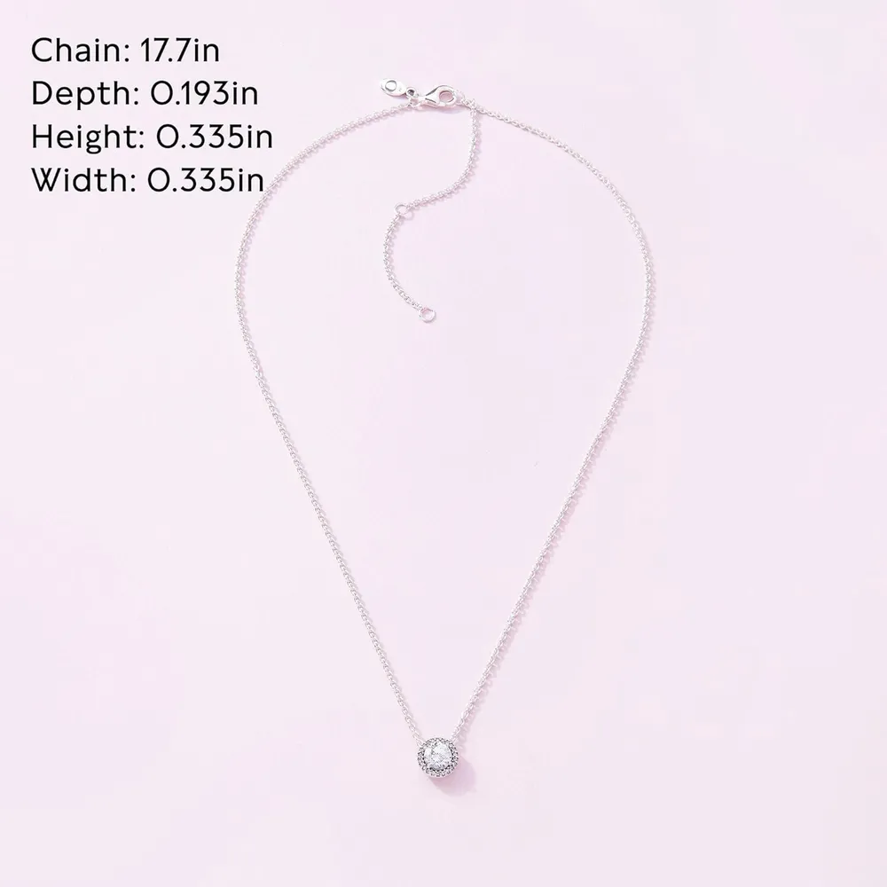 Pandora collar halo brillante 45 cm | Plata