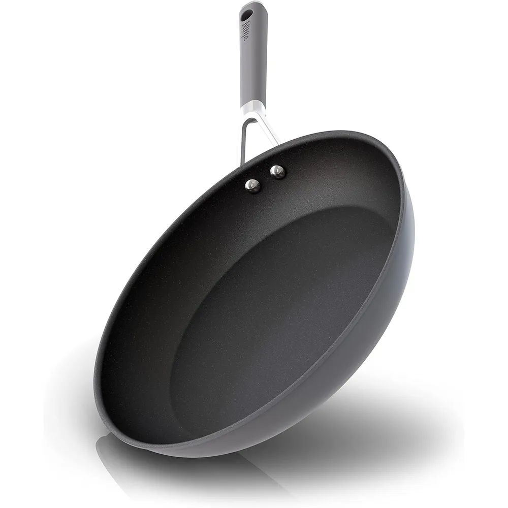 Ninja sartén CW60030 Neverstick Comfort Grip, antiadherente y duradera | Gris