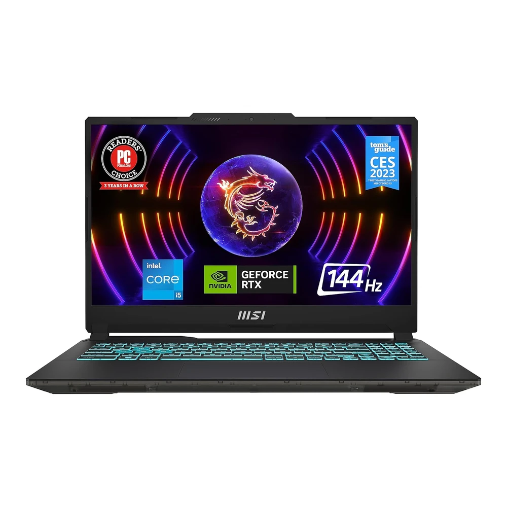 LAPTOP GAMING CYBORG 15 MSI 15.6" FHD 144HZ I5-12450H GEFORCE RTX 2050 16GB DDR5 512GB NVME SSD - TECLADO INGLÉS