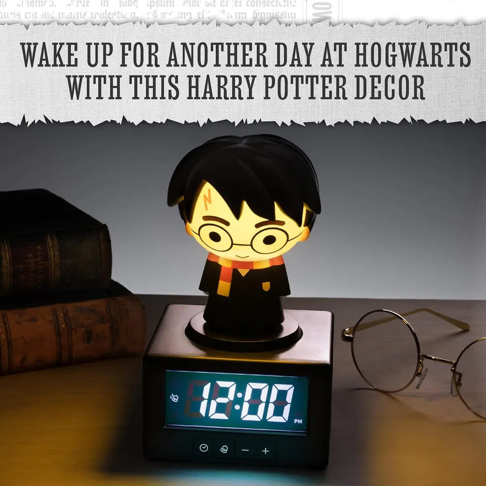 Paladone Harry Potter, reloj despertador luz nocturna presiona Harry oficial
