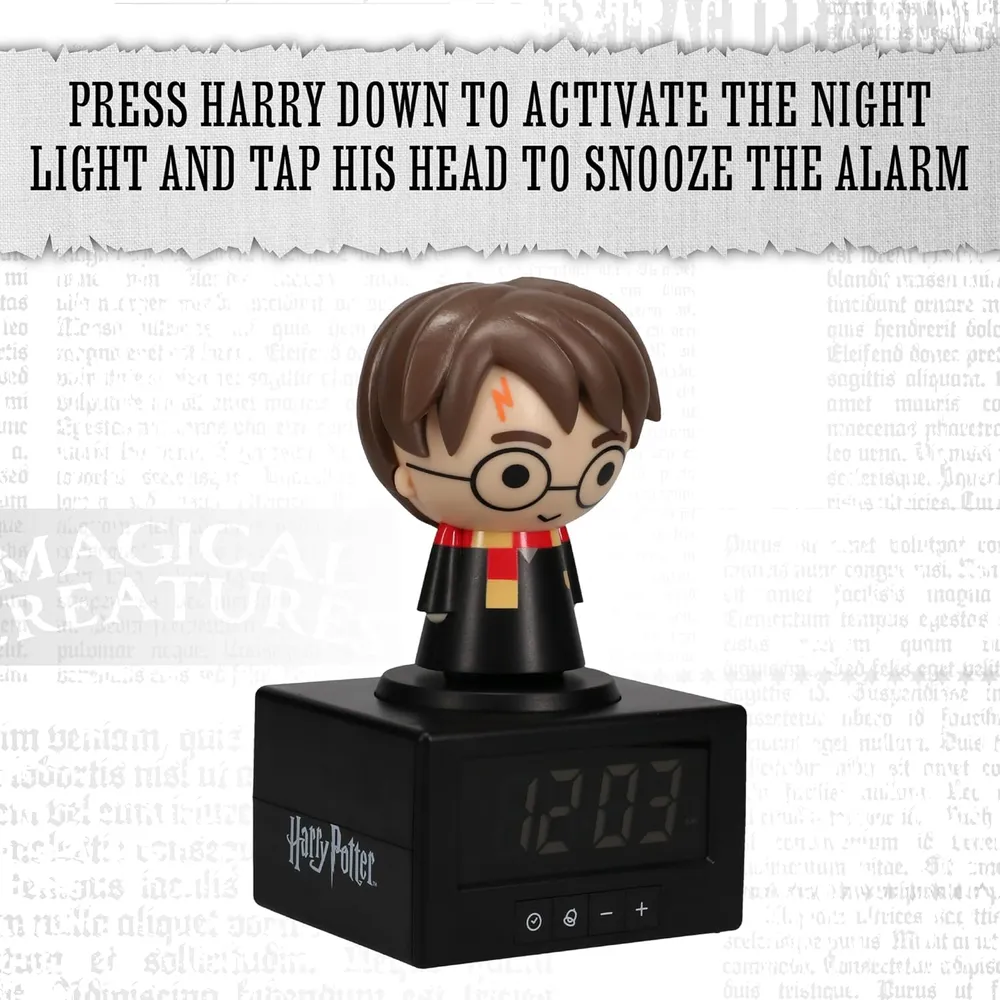 Paladone Harry Potter, reloj despertador luz nocturna presiona Harry oficial