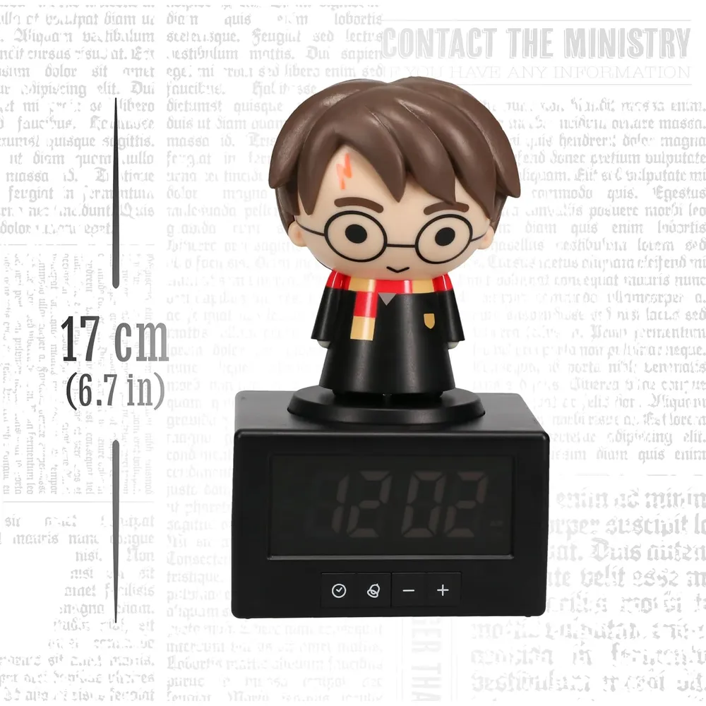 Paladone Harry Potter, reloj despertador luz nocturna presiona Harry oficial