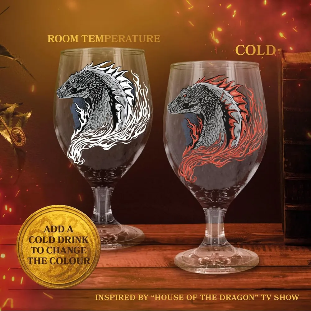 Paladone House of the Dragon, copa cristal cambia color