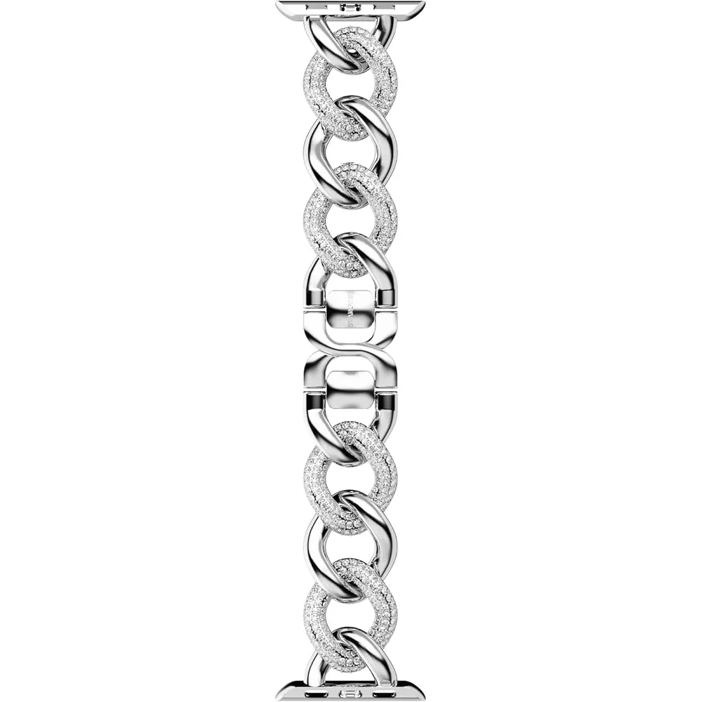 SWAROVSKI CORREA RELOJ CADENA SPARKLING CHAIN ACABADO PLATEADO PARA MUJER | PLATEADO