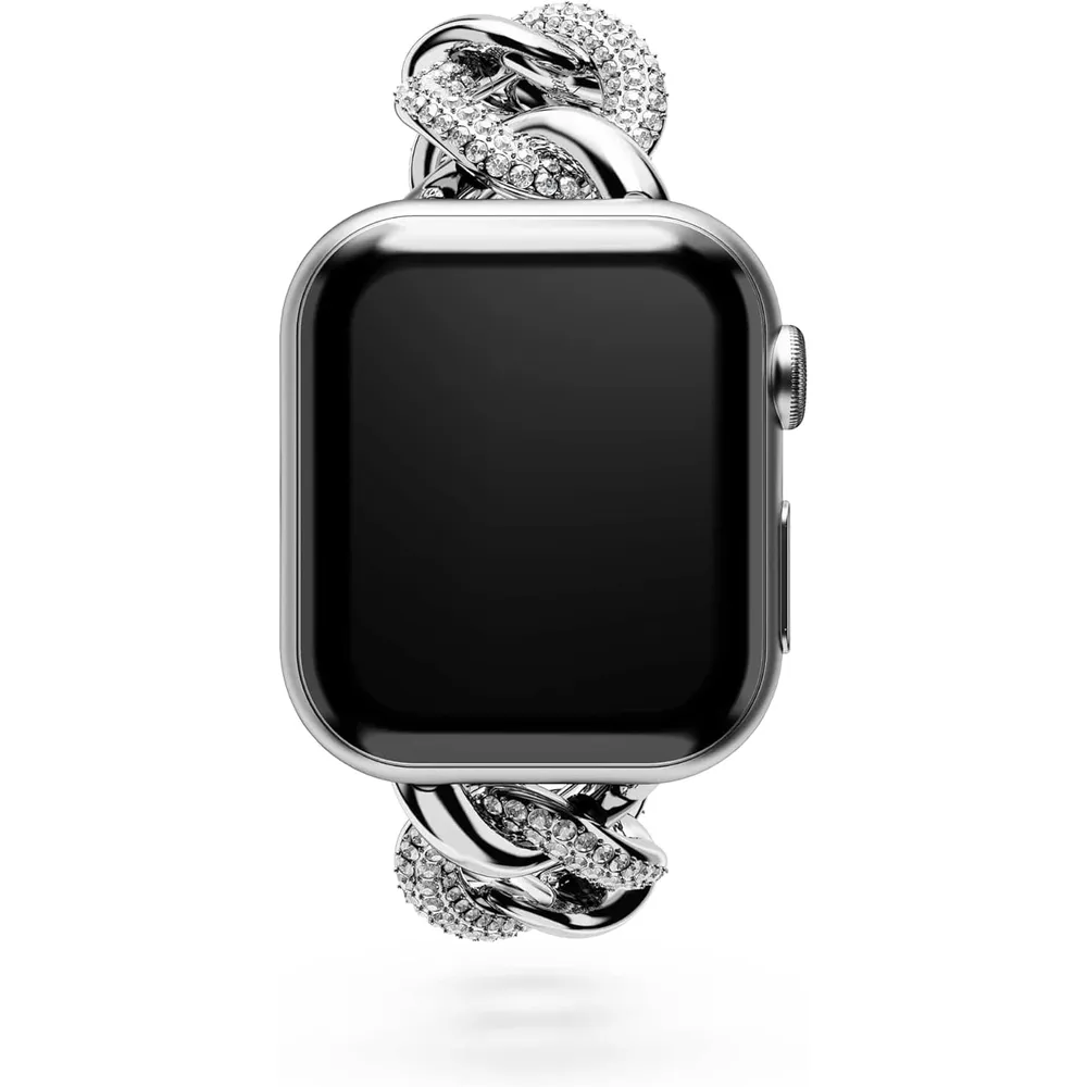 SWAROVSKI CORREA RELOJ CADENA SPARKLING CHAIN ACABADO PLATEADO PARA MUJER | PLATEADO