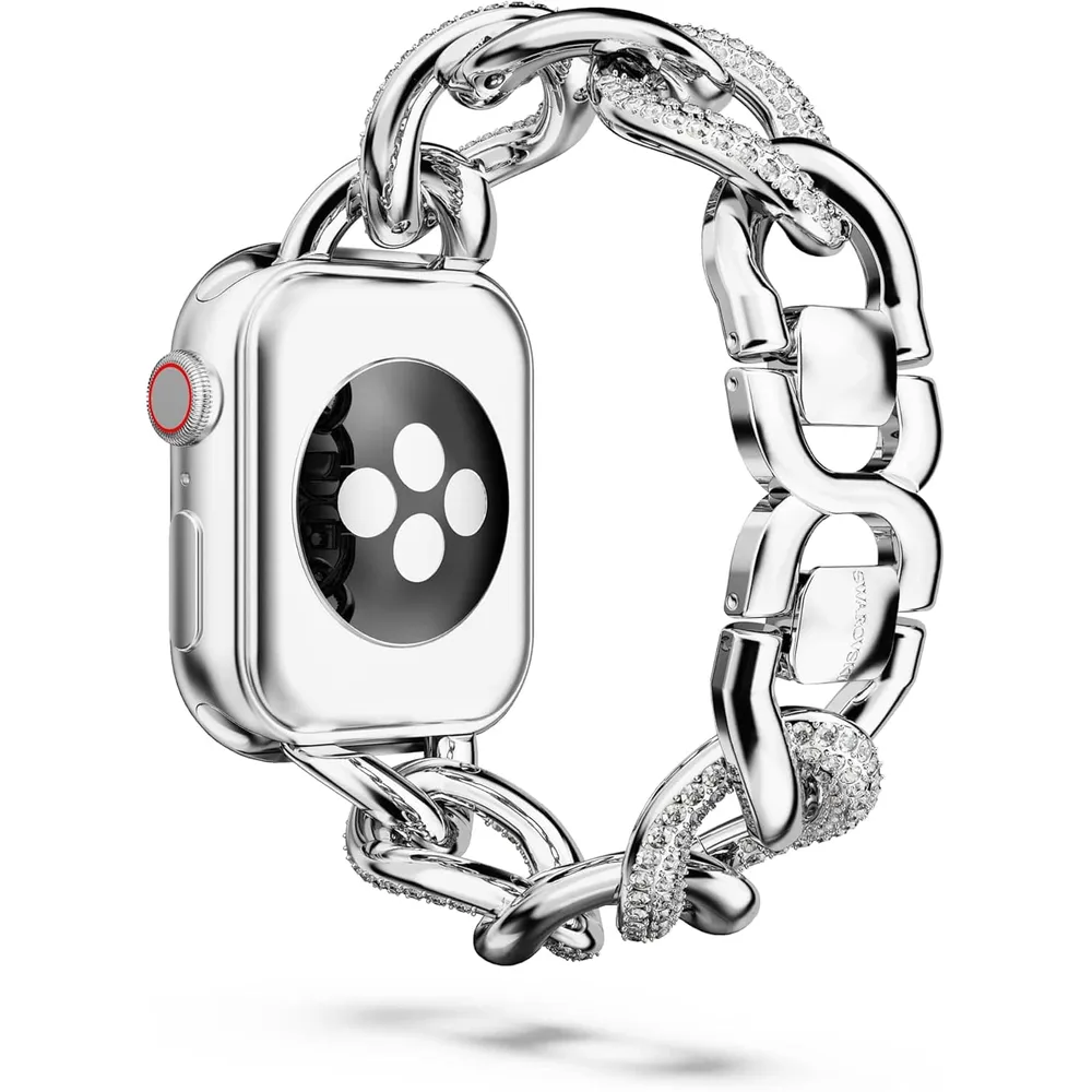 SWAROVSKI CORREA RELOJ CADENA SPARKLING CHAIN ACABADO PLATEADO PARA MUJER | PLATEADO