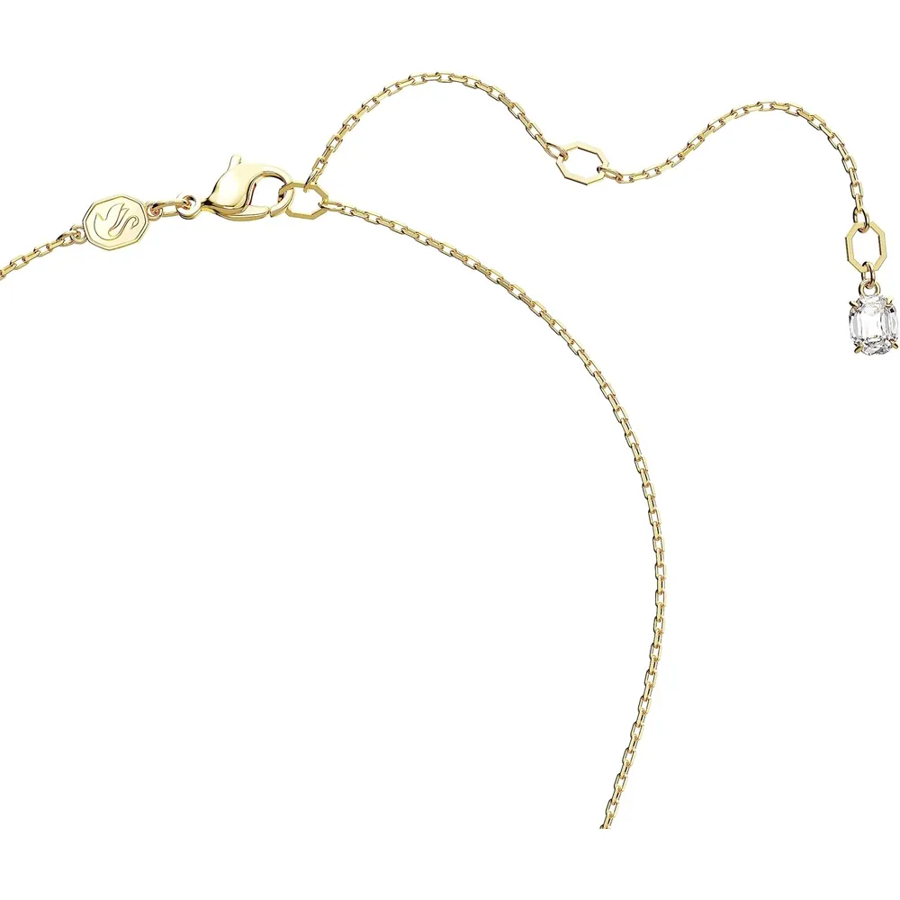 SWAROVSKI COLLAR PENDIENTE RECTANGULAR STILLA ACABADO ORO PARA MUJER | VERDE