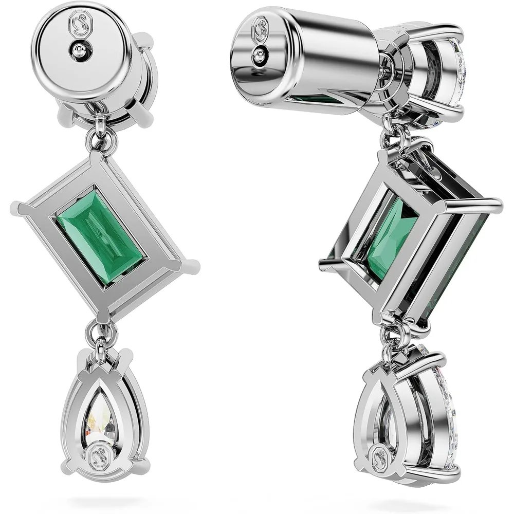 SWAROVSKI ARETES COLGANTES MIXTO MESMERA ACABADO RODIO PARA MUJER | VERDE