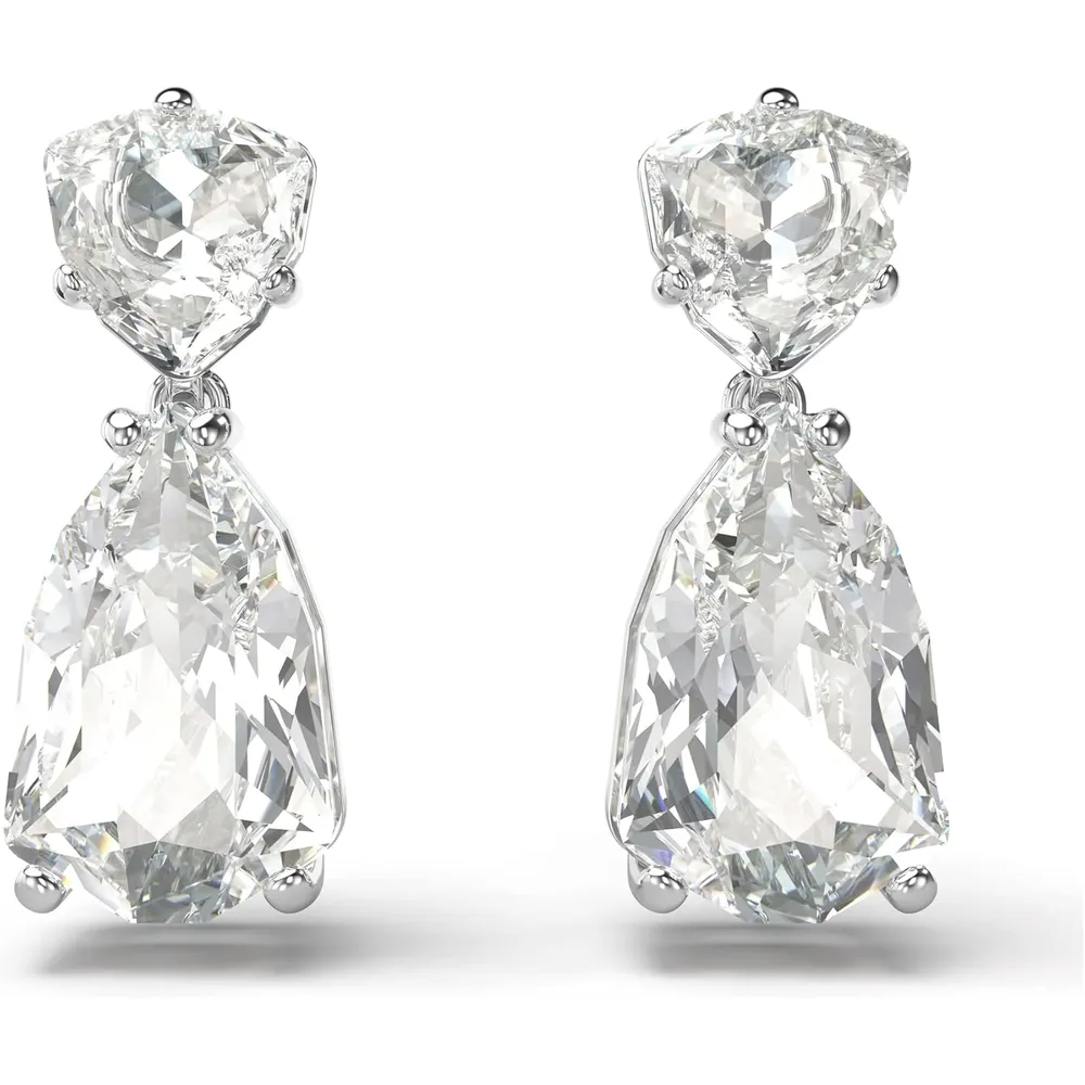SWAROVSKI ARETES COLGANTES MIXTO MESMERA ACABADO RODIO PARA MUJER | PLATEADO
