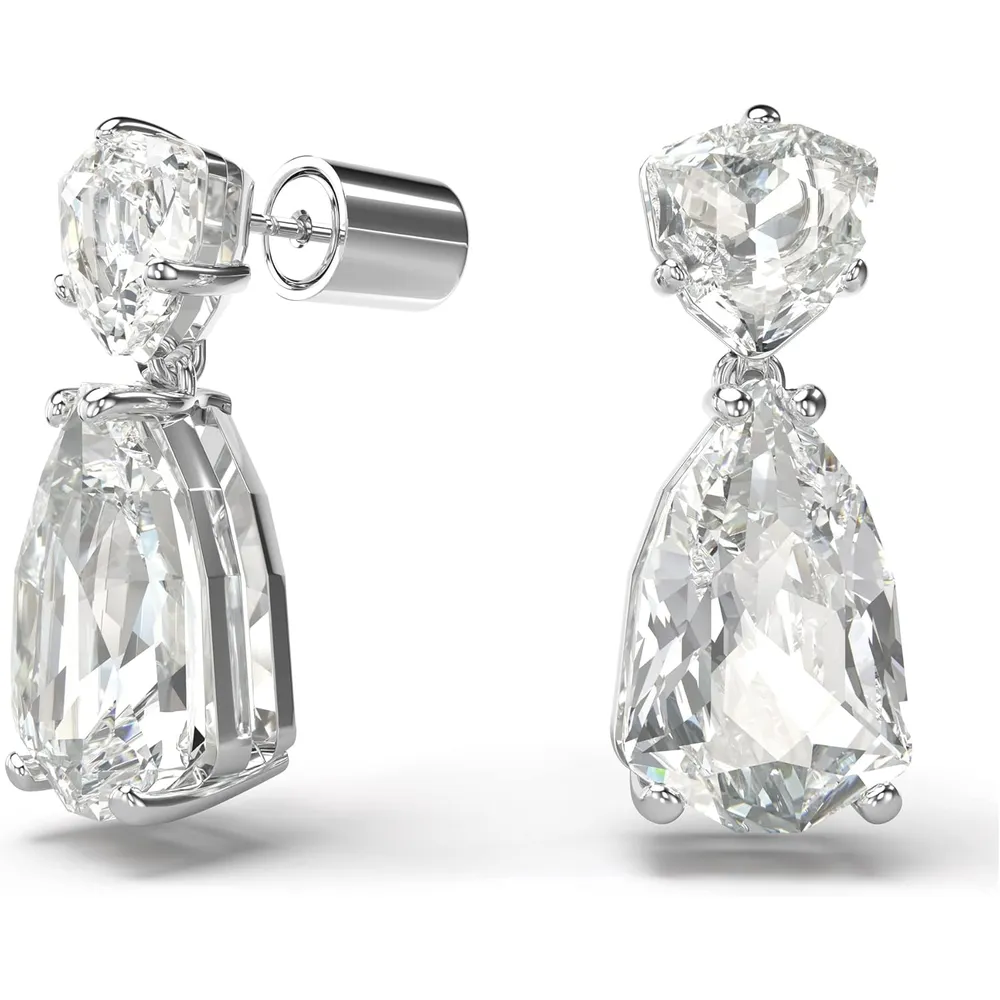 SWAROVSKI ARETES COLGANTES MIXTO MESMERA ACABADO RODIO PARA MUJER | PLATEADO