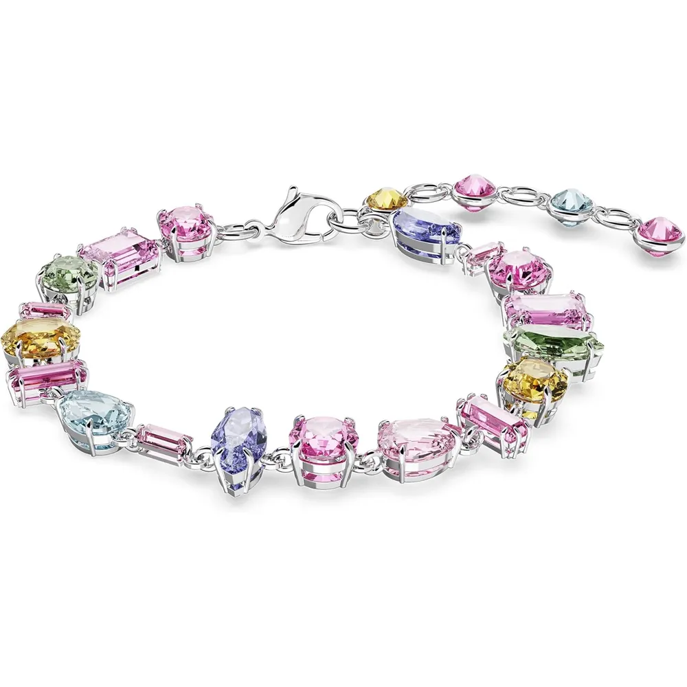 SWAROVSKI PULSERA MIXTO GEMA ACABADO RODIO PARA MUJER | MULTICOLOR