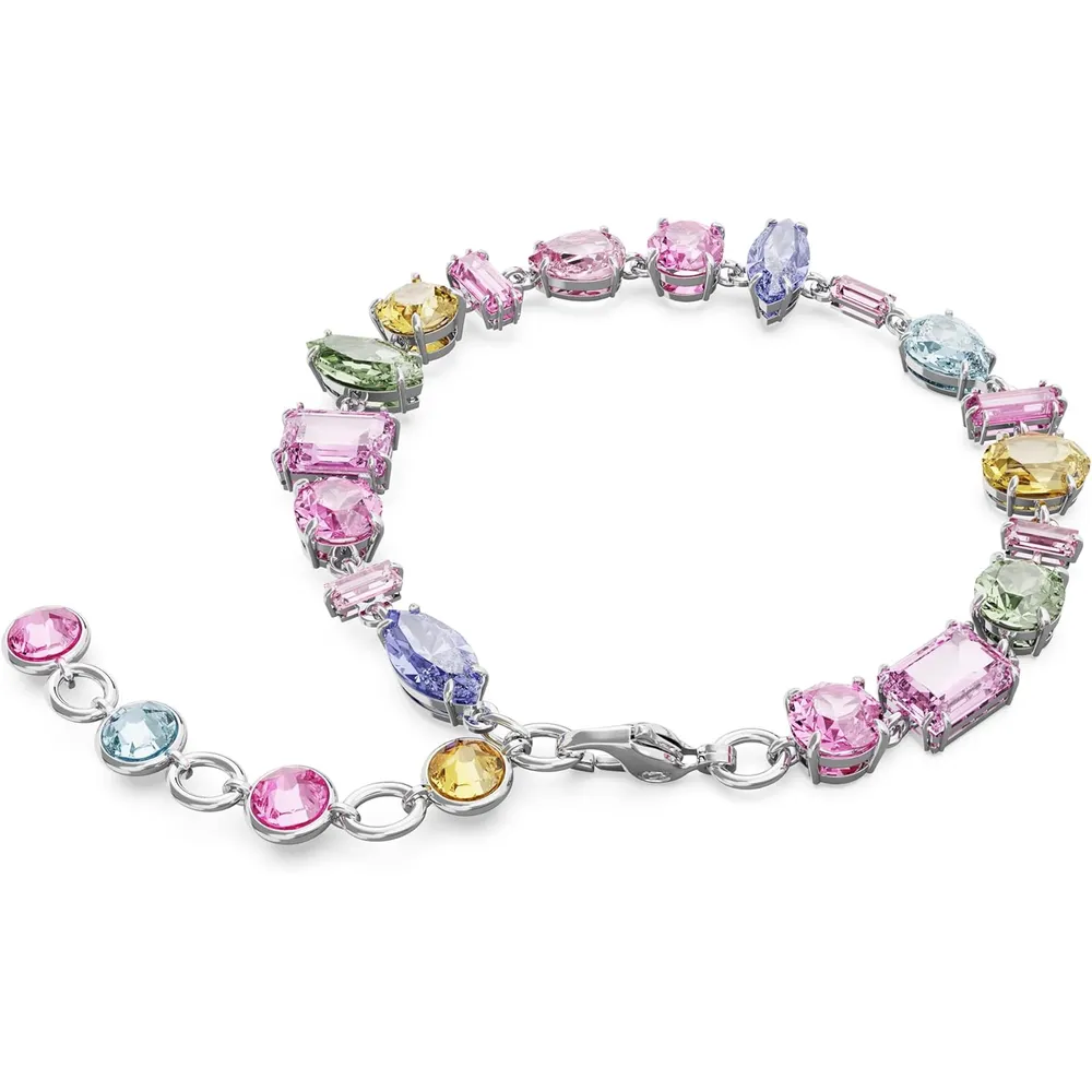 SWAROVSKI PULSERA MIXTO GEMA ACABADO RODIO PARA MUJER | MULTICOLOR