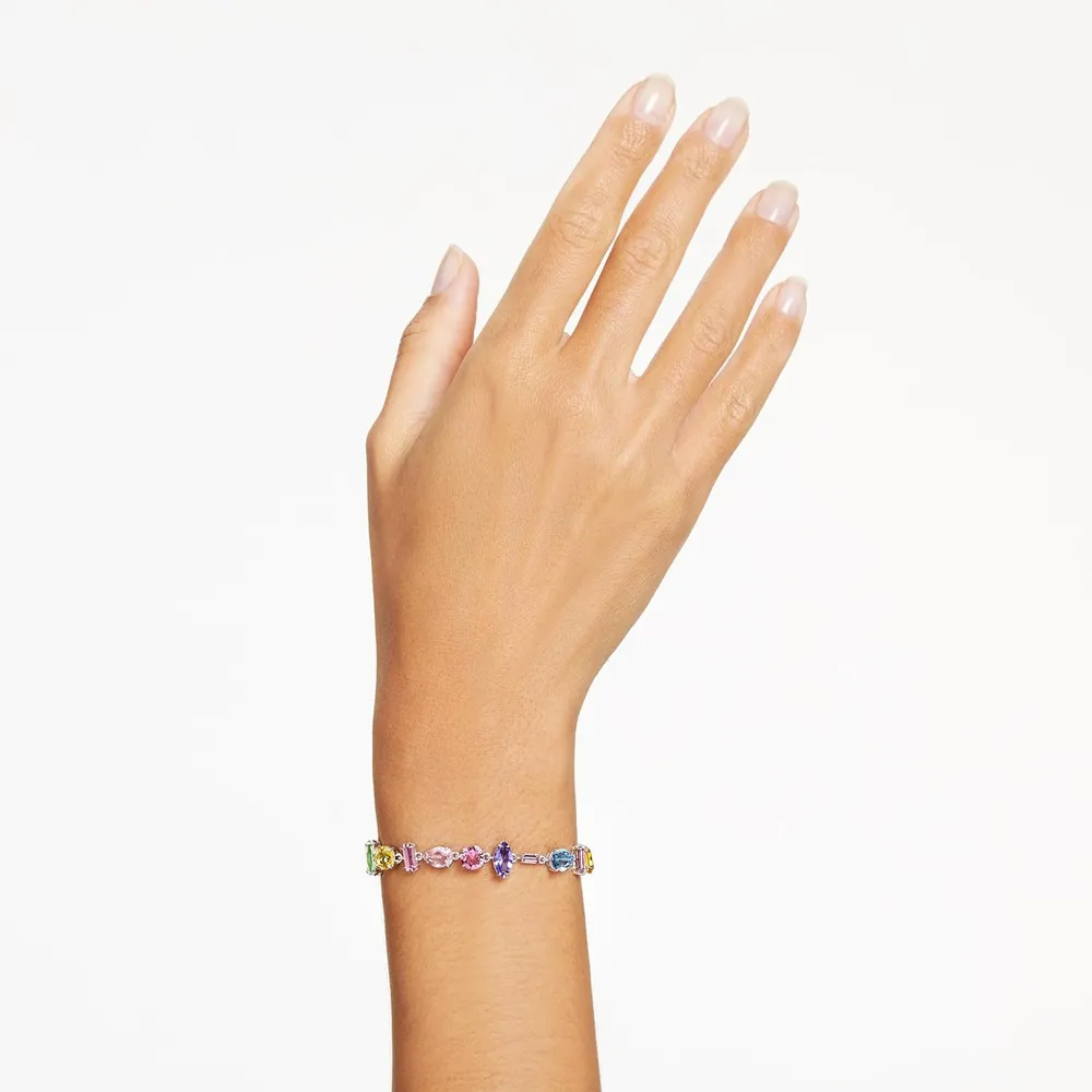 SWAROVSKI PULSERA MIXTO GEMA ACABADO RODIO PARA MUJER | MULTICOLOR