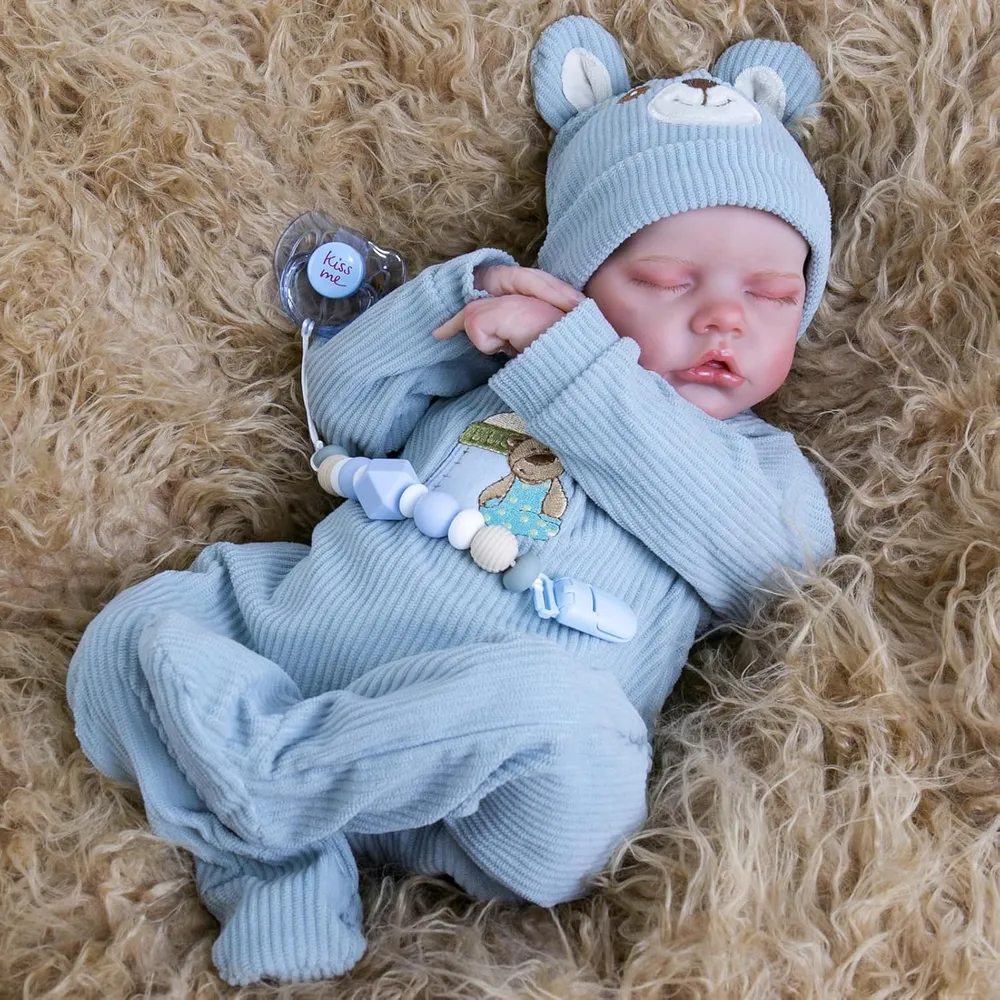 AORI muñeca bebé reborn niño 18"/46 cm con accesorios