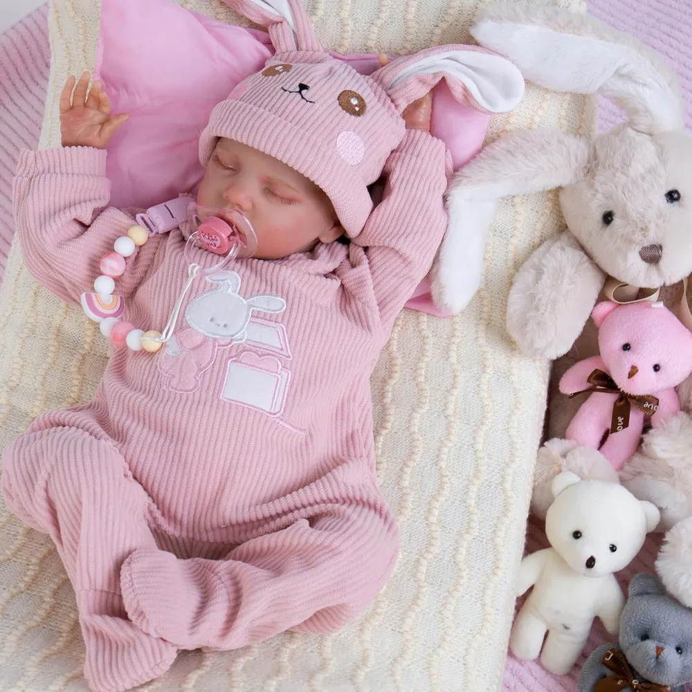 AORI muñeca bebé Realista niña 18"/46 cm con accesorios