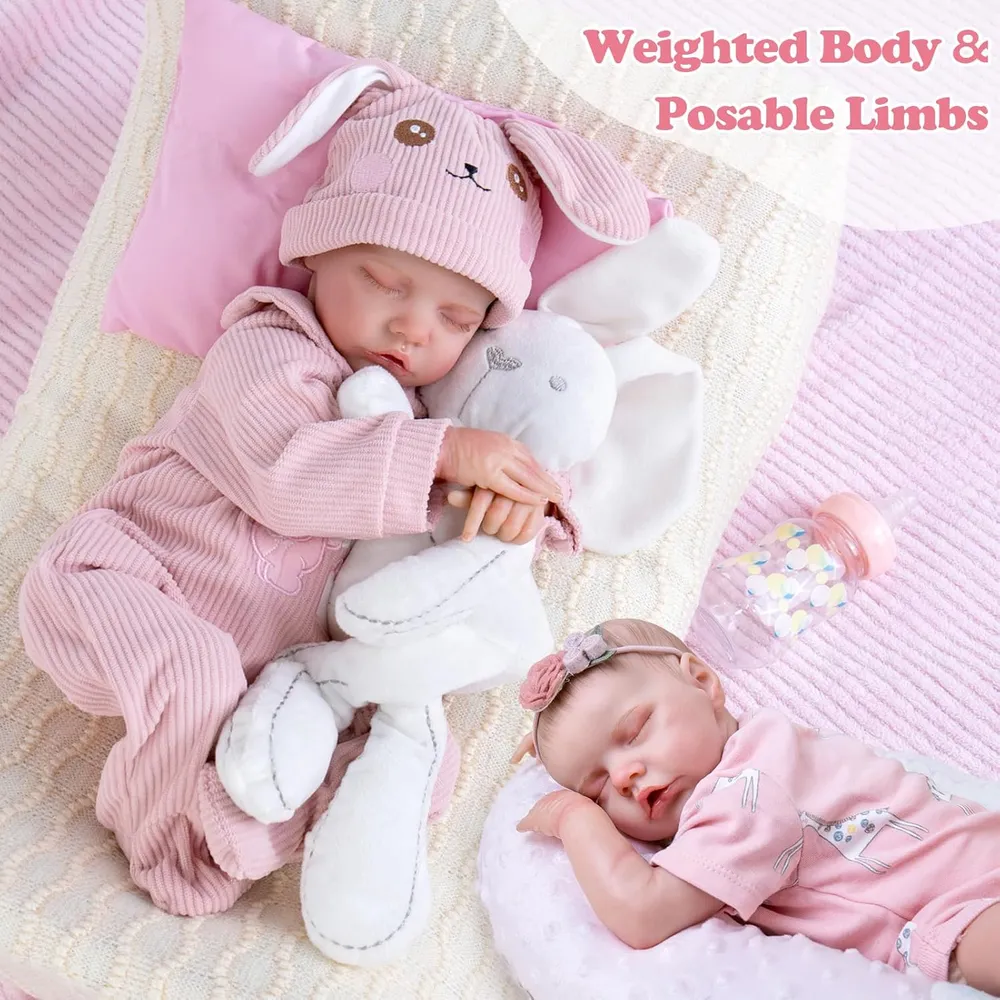 AORI muñeca bebé Realista niña 18"/46 cm con accesorios