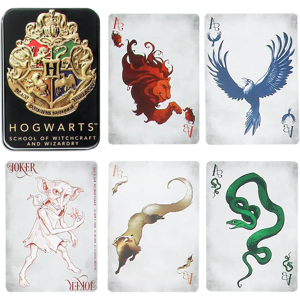 Paladone Hogwarts, juego de cartas casas de Harry Potter versión inglés