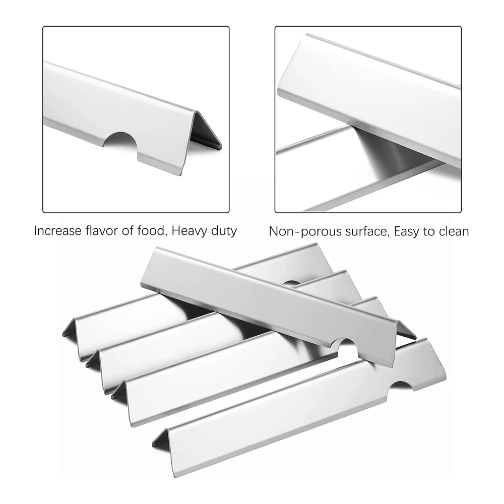 Piezas de Repuesto para Parrilla - Barras Aromatizantes - Deflector de Calor para Weber Genesis Ii Piezas de Parrilla Gs4Gbs 66032 66795 Barras de Sabor Weber Genesis Ii 300 Series Ii E-310 E310 Ii E-315 Ii E-335 Ii S-335 Ii Se-335 Ii Se-335