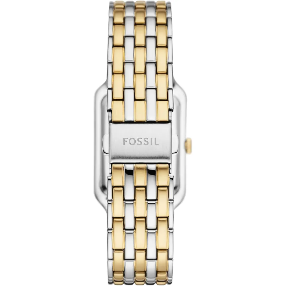 Fossil reloj de cuarzo Raquel para mujer, acero inoxidable | Oro/ Plata