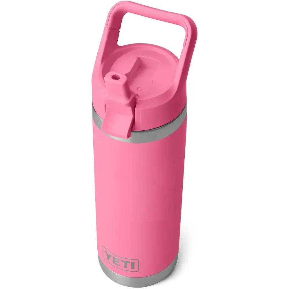 YETI Botella Rambler con Tapa de Cañita de 18 oz | Rosa