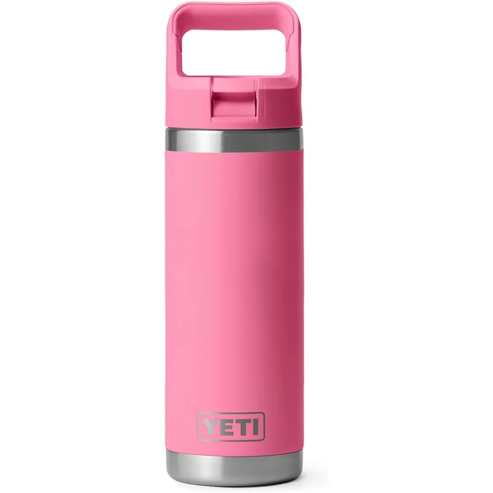 YETI Botella Rambler con Tapa de Cañita de 18 oz | Rosa