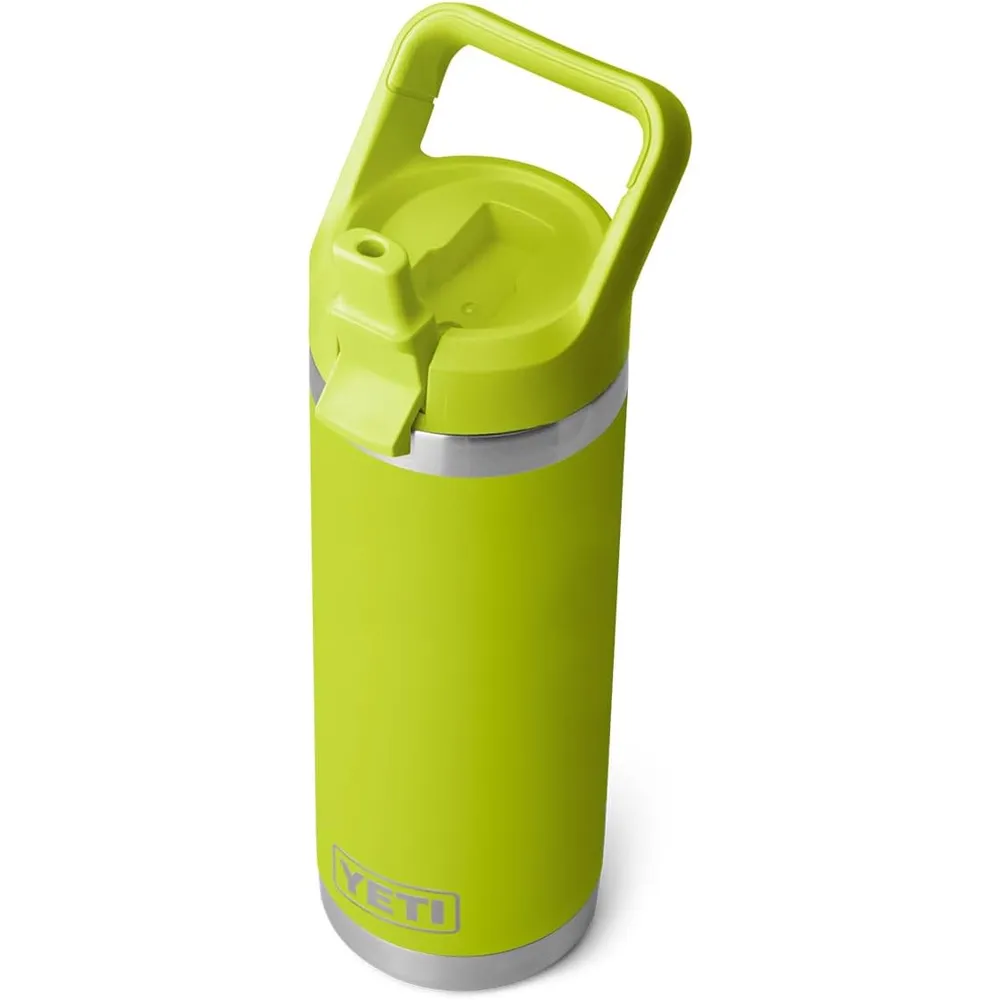 YETI Botella Rambler con Tapa de Cañita de 18 oz | Amarillo Limón