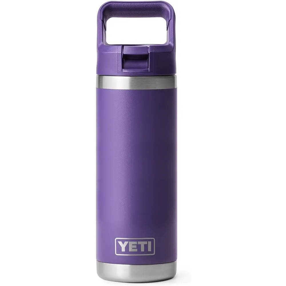 YETI Botella Rambler con Tapa de Cañita de 18 oz | Morado