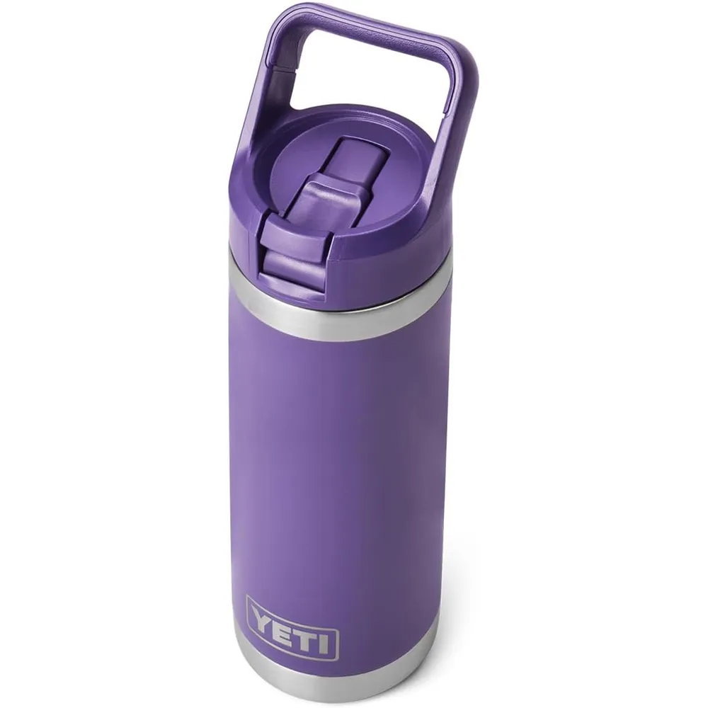 YETI Botella Rambler con Tapa de Cañita de 18 oz | Morado