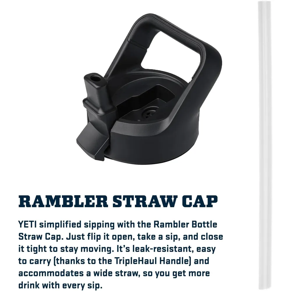 YETI Botella Rambler con Tapa de Cañita de 18 oz | Morado