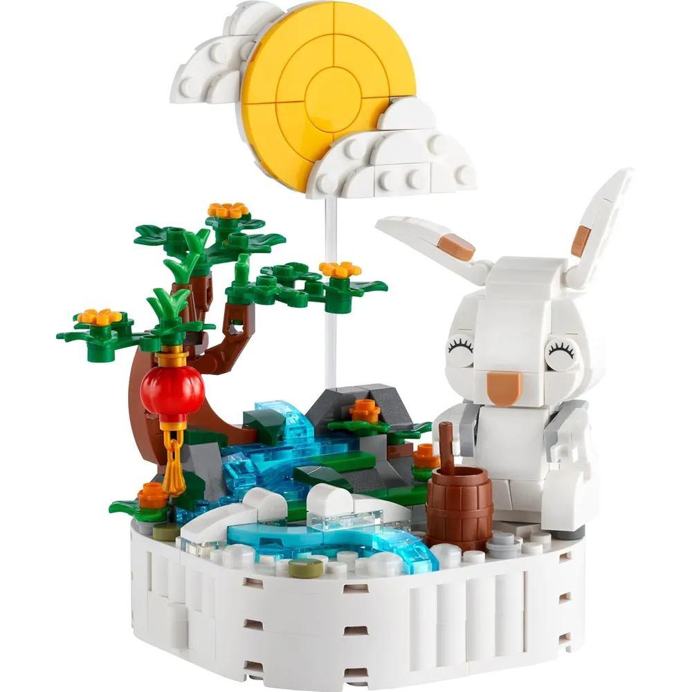 Lego Conejo de jade, set de construcción divertido para niños y exhibición